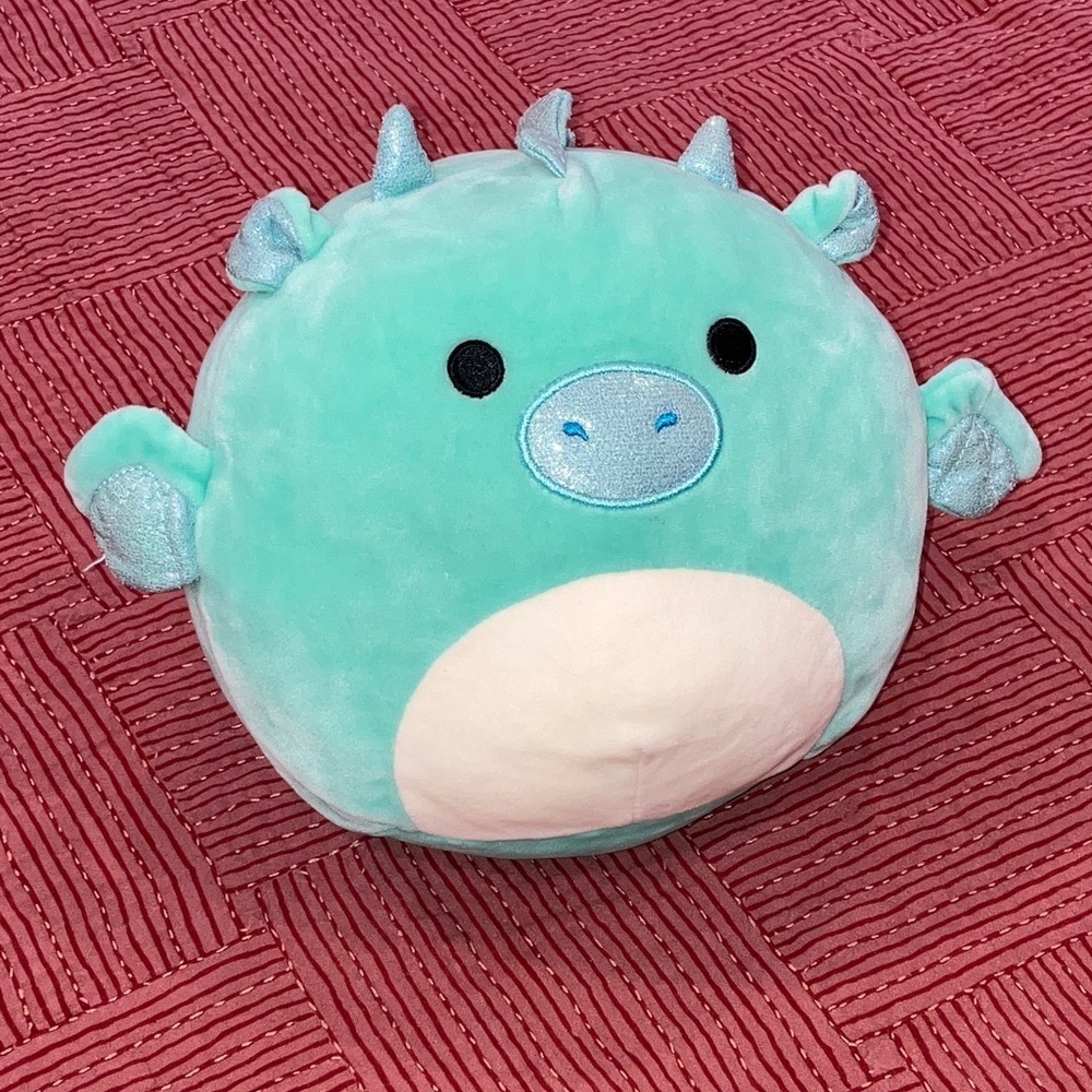 Original Squishmallows Miles the Teal Dragon 8” Plush Toy